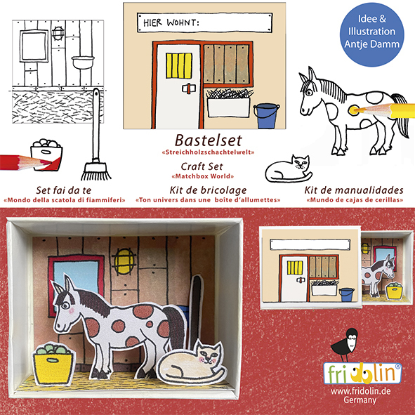 Kit de manualitats. Cavall a l'estable