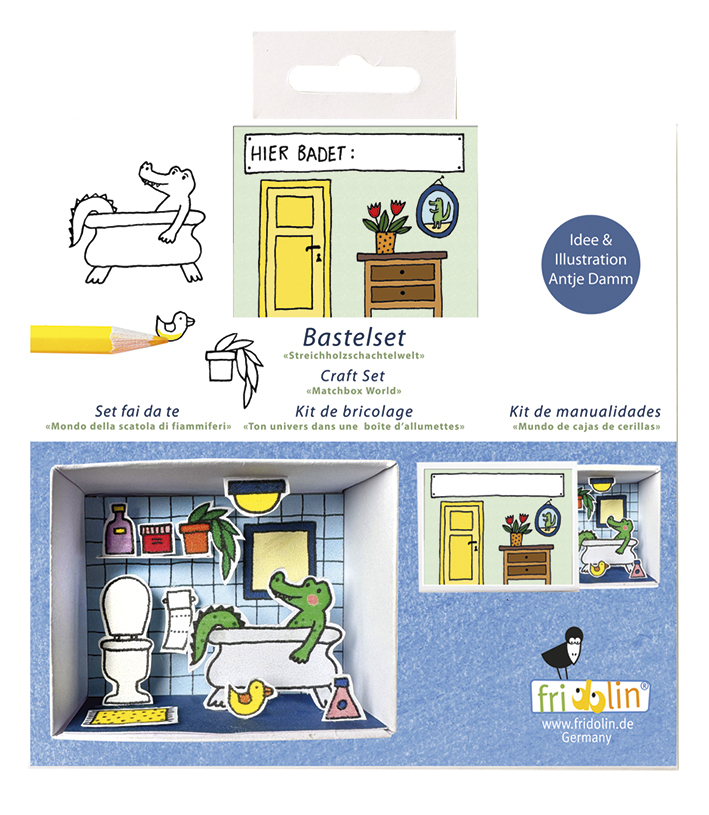 Kit de manualidades. Cocodrilo en el baño