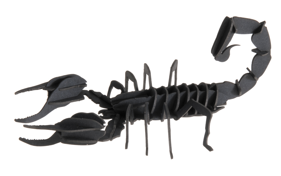 Escorpión 3D de cartón