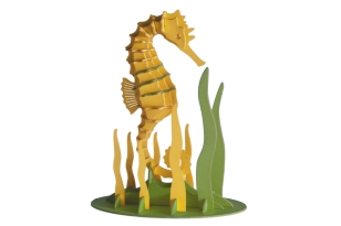 Caballito de mar 3D de cartón