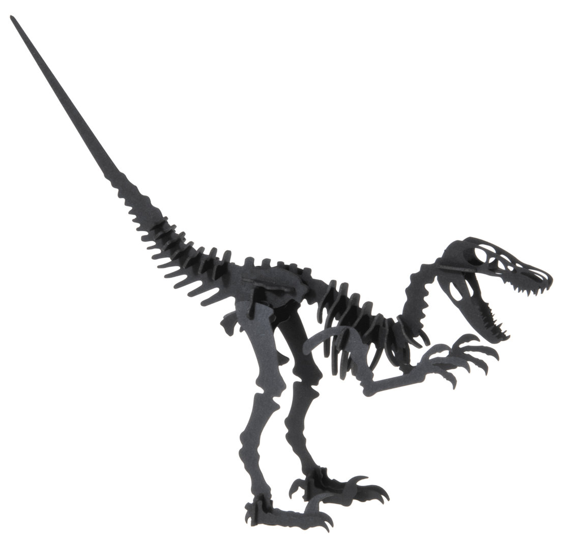 Velociraptor 3D de cartró