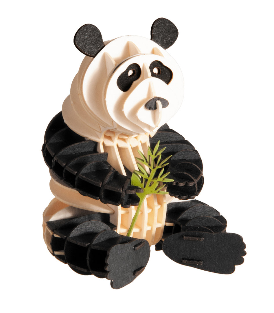 Os panda 3D de cartró