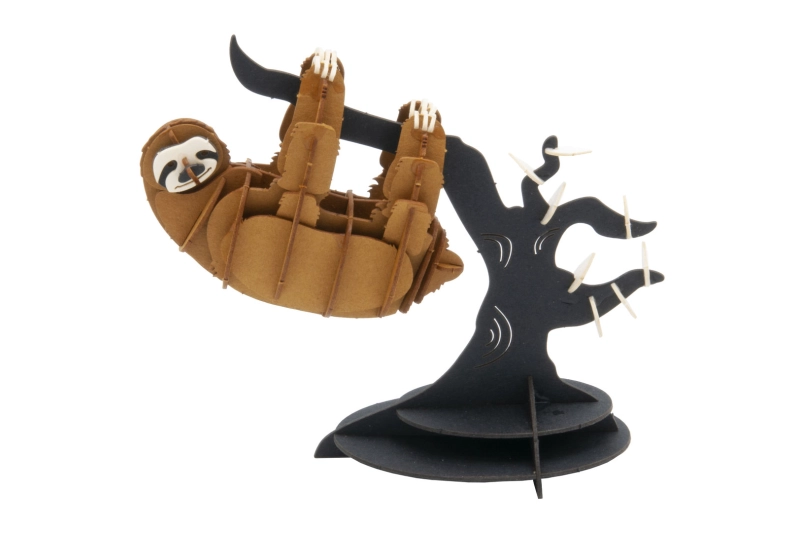 Perezoso 3D de cartón