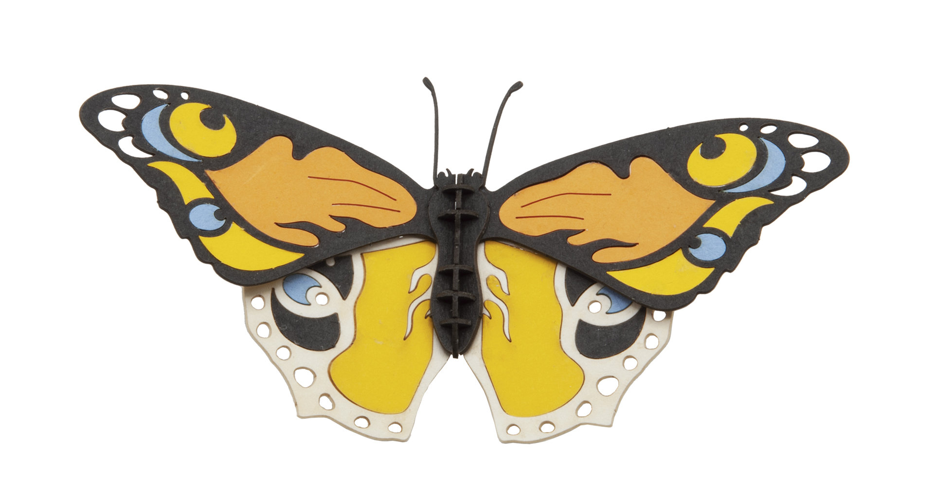 Mariposa 3D de cartón