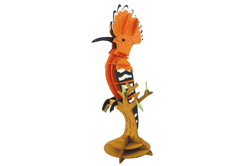 Abubilla 3D de cartón