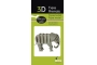 Elefante gris 3D de cartón