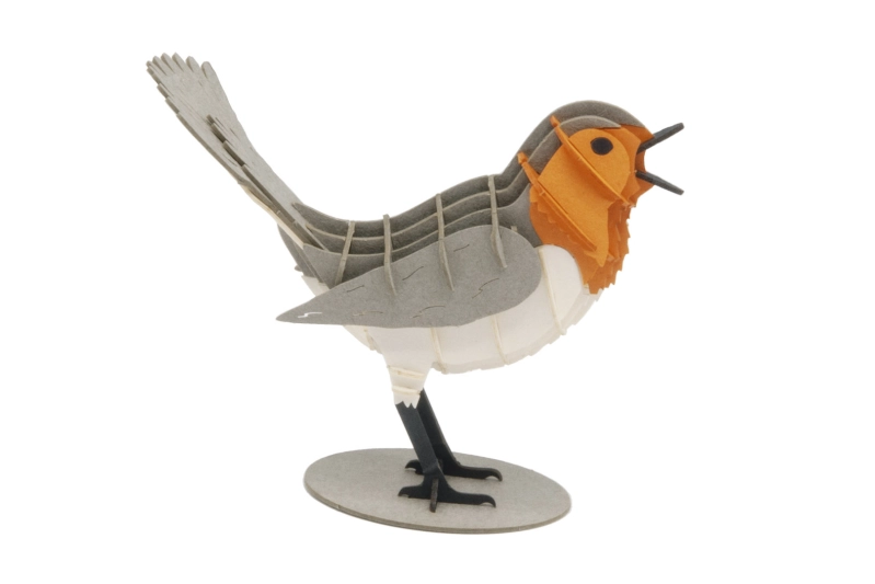 Petirrojo 3D de cartón