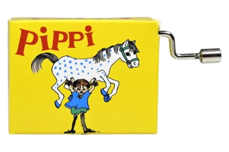 Cajita musical de manivela Pippi Calzaslargas