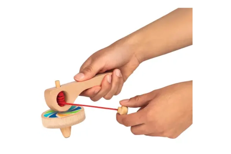 Baldufa amb mànec i cordill