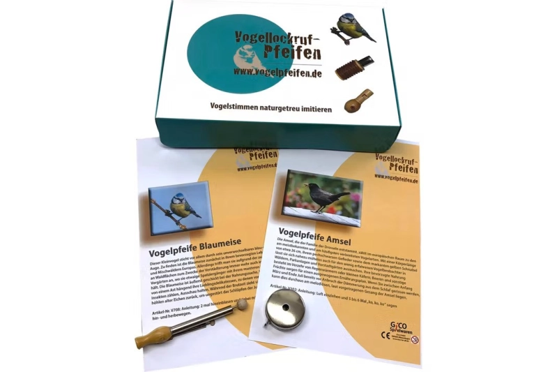 Silbatos de pájaro (Carbonero azul y Merla)