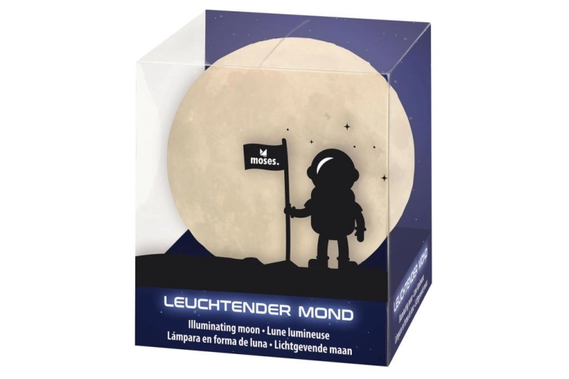 Lámpara en forma de luna