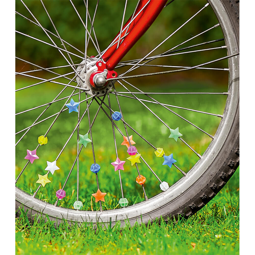 Adornaments fluorescents per rodes de bicicleta