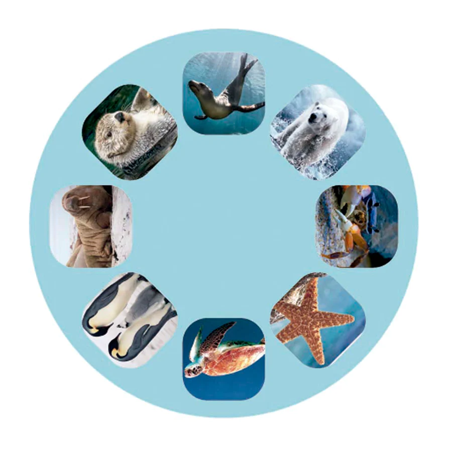 Linterna proyectora criaturas marinas