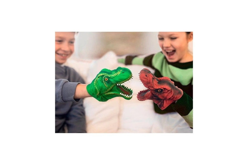 Titella de mà de dinosaures