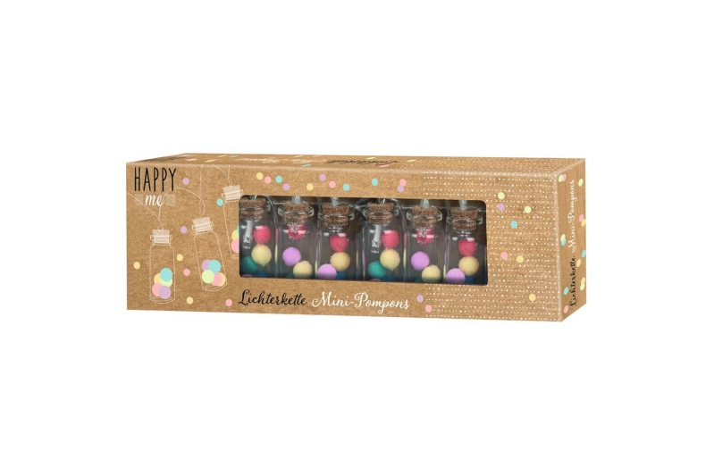 Garlanda ampolles amb pompons