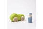 Coche verde con 1 ocupante Grimm's