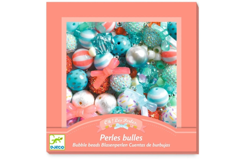 Perles de fusta amb elements platejats