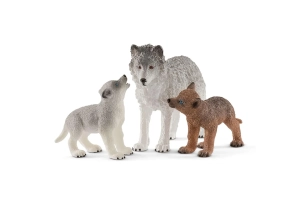 Mamá loba con cachorros Schleich