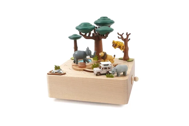 Caja de música de madera: Sabana