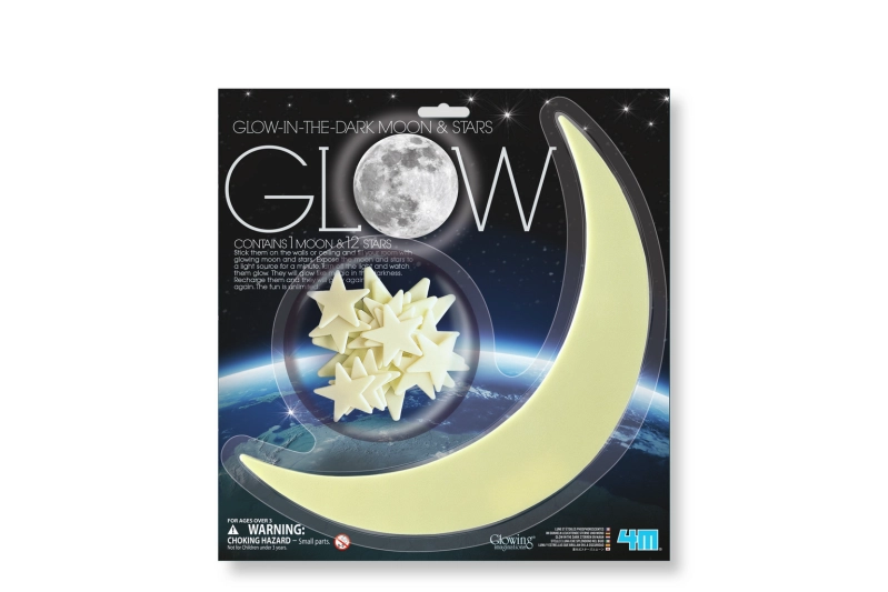 Lluna i Estrelles Brillants en la Foscor