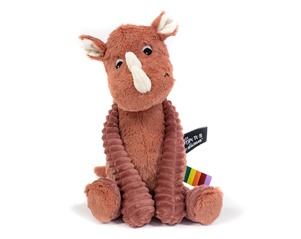 Peluche Grosbisou, el rinoceronte terracota