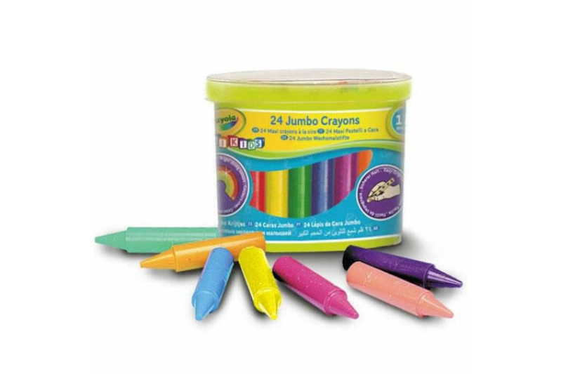 24 ceras jumbo lavables crayola