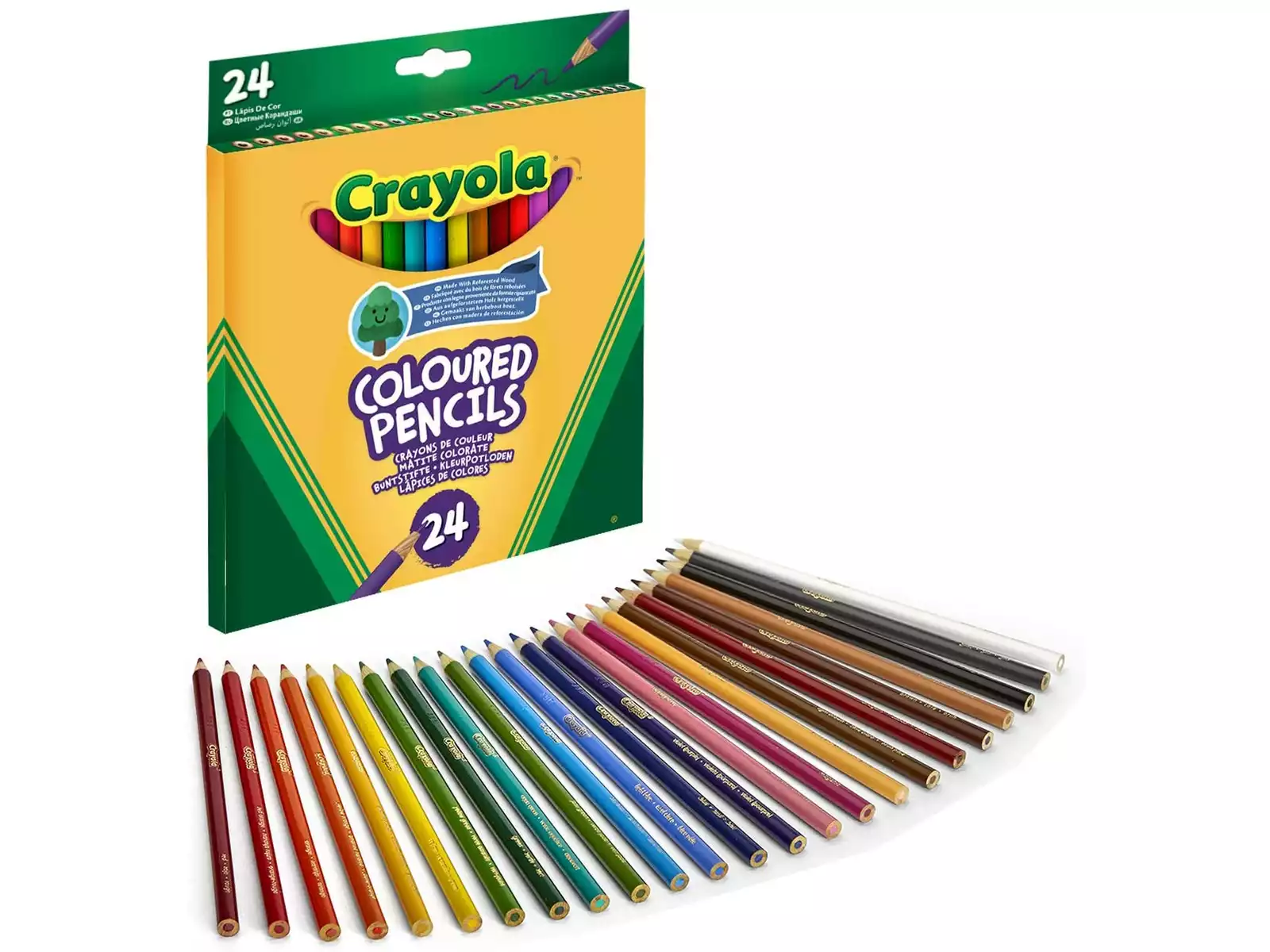 24 llapis de colors de crayola