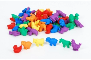 72 animales de granja para contar