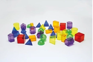 Blocs geomètrics translúcids 36 peces