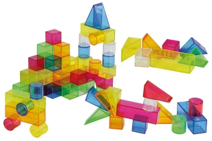 Bloques translucidos 50 piezas