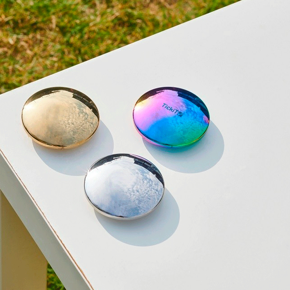 Botones sensoriales reflectantes de color