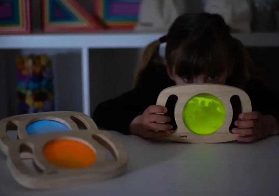 Panell sensorial individual fluorescent verd