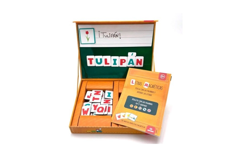 Maletin de letras magnéticas para hacer palabras