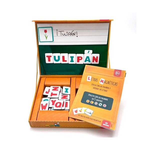 Maleti de lletres magnètiques per fer paraules