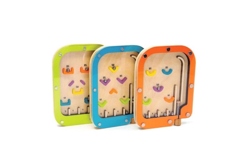 Mini pinball fusta taronja