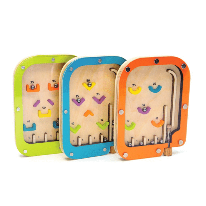 Mini pinball fusta verd