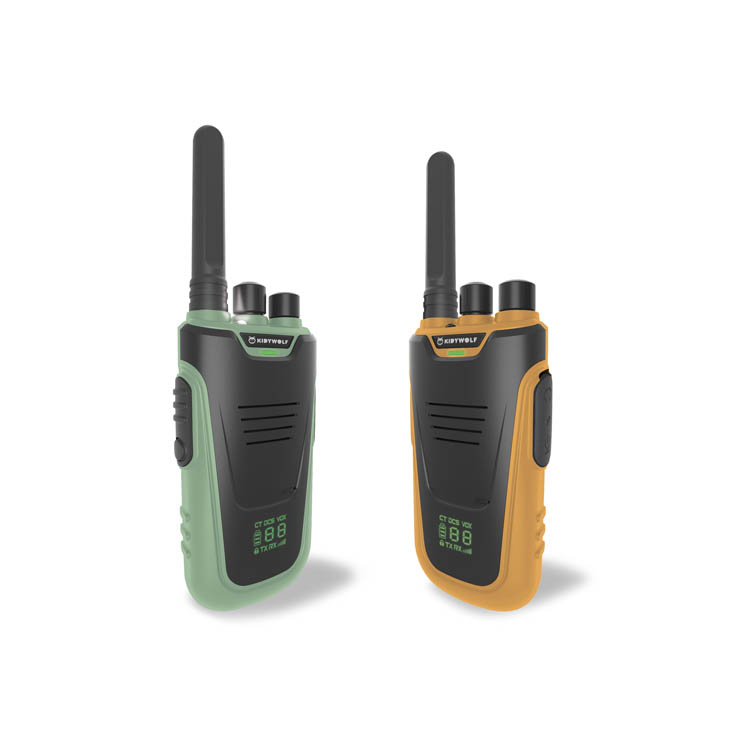 Walkie-talkie verd-taronja. Kidytalk
