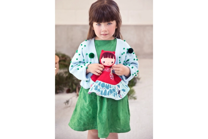 Marioneta reversible Caperucita Roja, abuela y lobo.