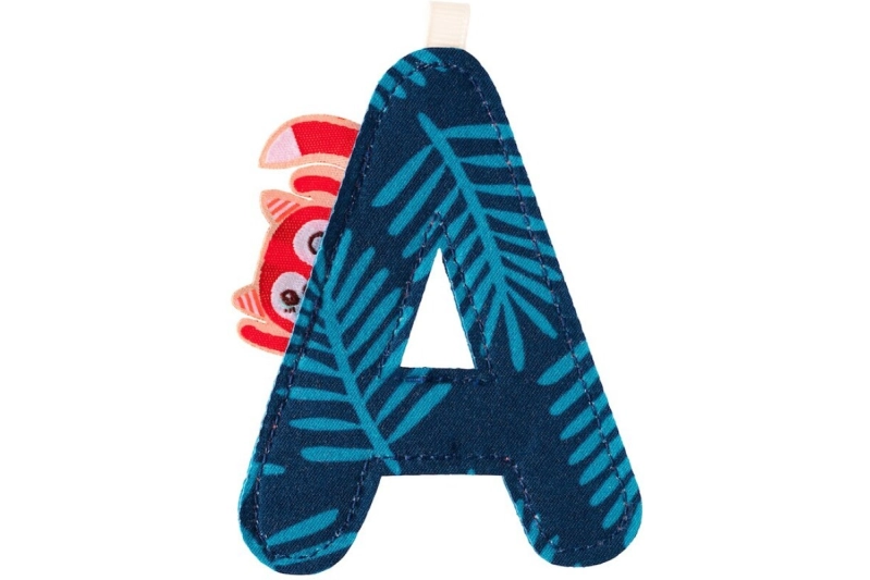 Lletra A de roba Alice