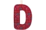 Lletra D de roba