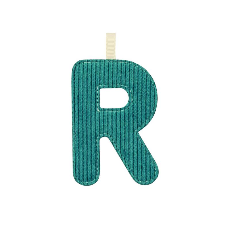 Lletra R fosforescent de roba