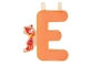 Lletra E de roba