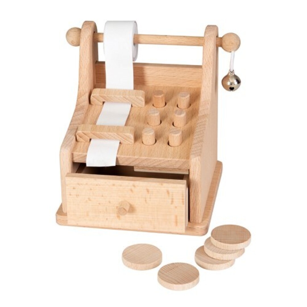 Caja registradora de madera "Les Petits"