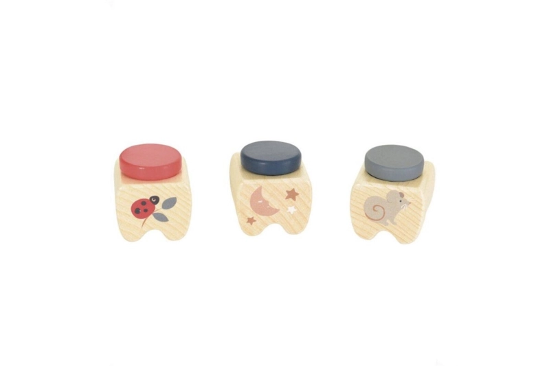 Caja de madera de Dientes