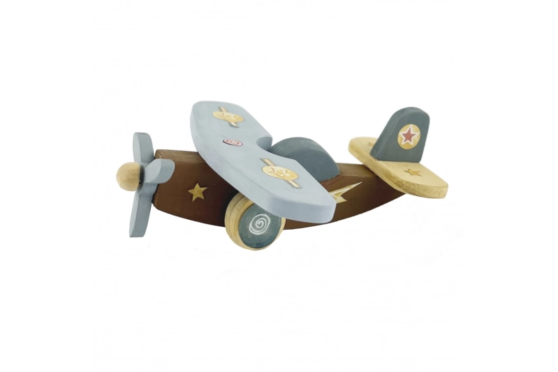 Avión de madera para montar y pintar