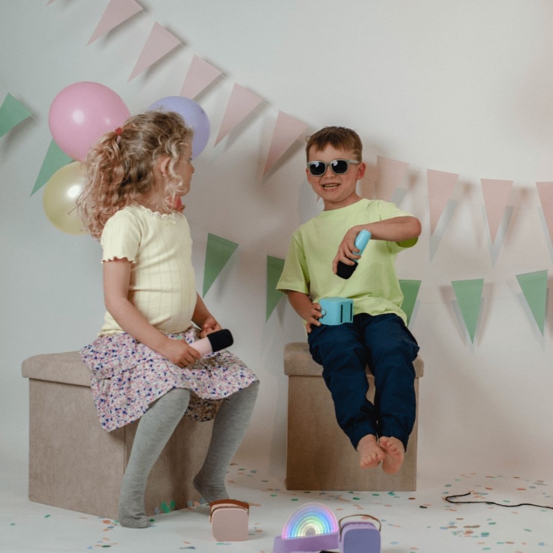 Micròfon Karaoke de color blau