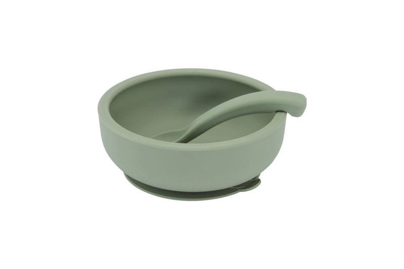 CUENCO CON TAPA Y CUCHARA-VERDE