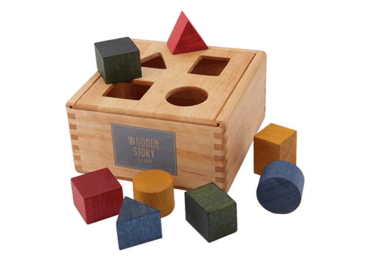 Caja de formas 4 encajes Wooden Story