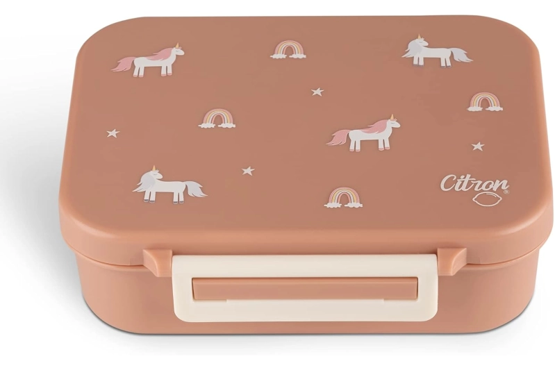 Fiambrera mini de tritán con unicornios