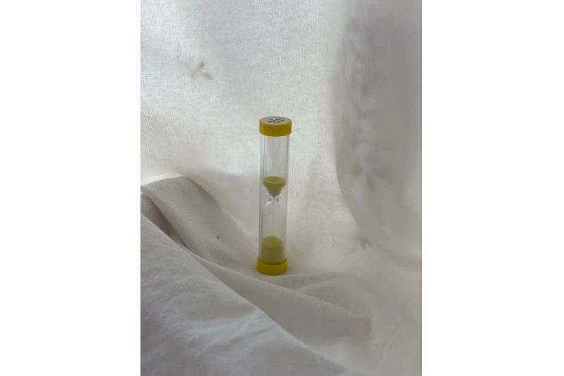 Rellotge de sorra de 3 minuts groc